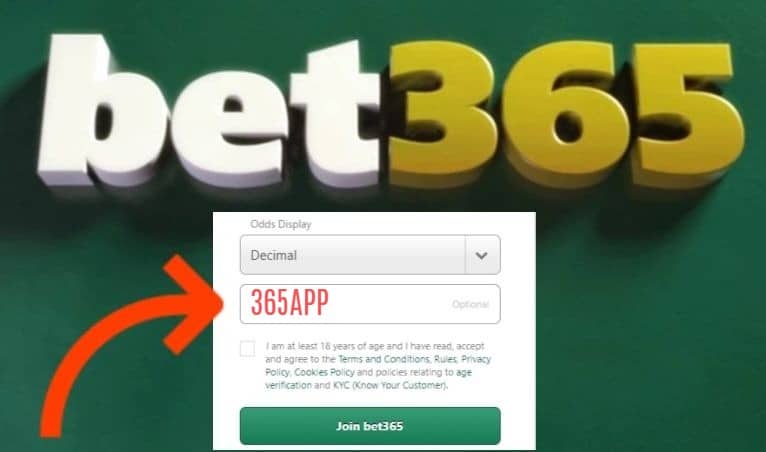 Bet365 Registration Code 365APP